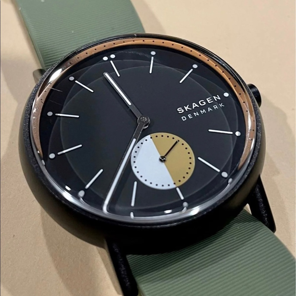 Skagen Men's Signatur Black Round Silicone Watch - SKW6541